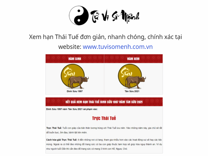 hạn thái tuế