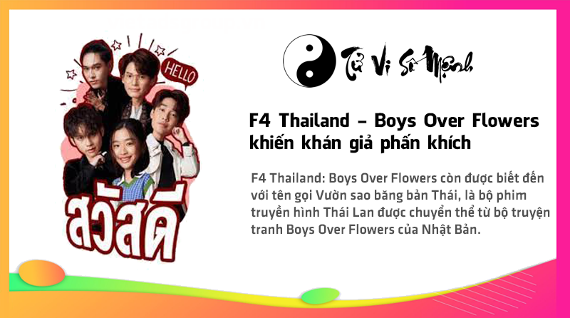 F4 Thailand - Boys Over Flowers khiến khán giả phấn khích