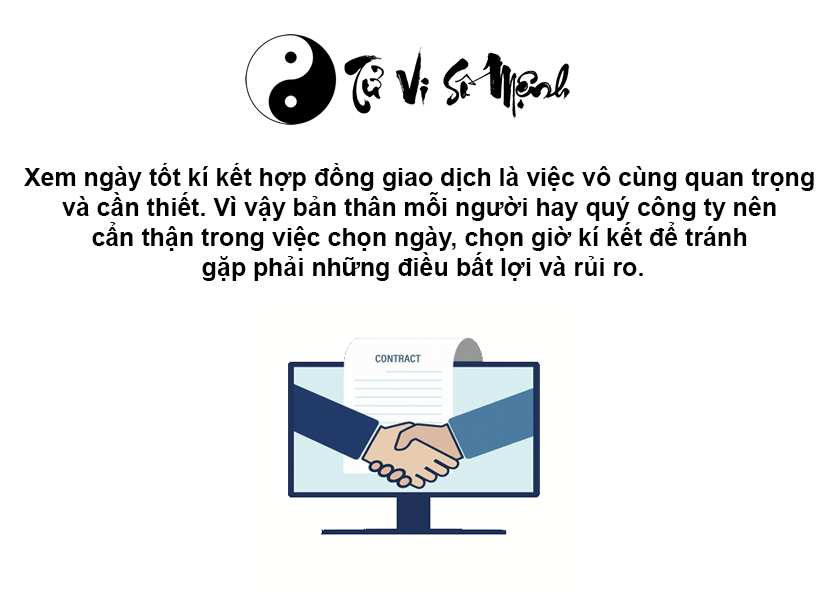 Xem ngày tốt ký kết hợp đồng giao dịch