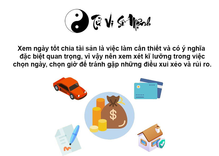 Xem ngày tốt chia tài sản nhanh chóng và chính xác