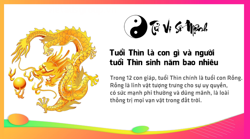 Tuổi Thìn là con gì và người tuổi Thìn sinh năm bao nhiêu