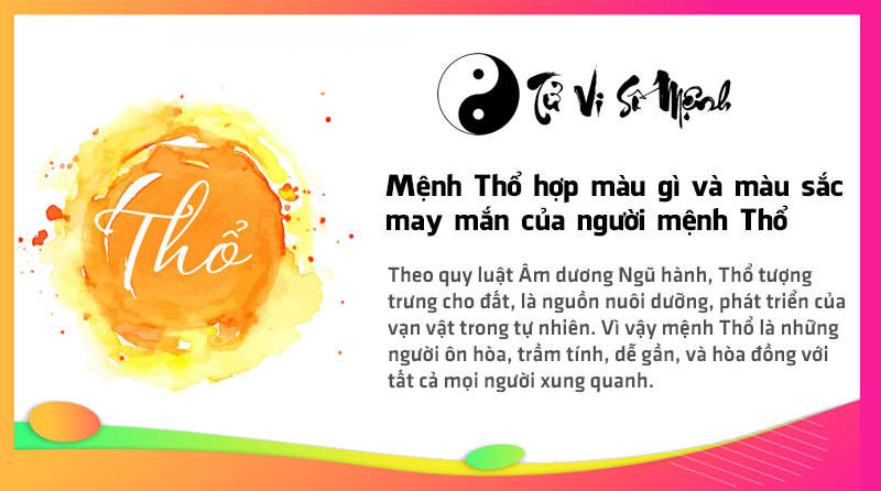 Mệnh Thổ hợp màu gì và màu sắc may mắn của người mệnh Thổ