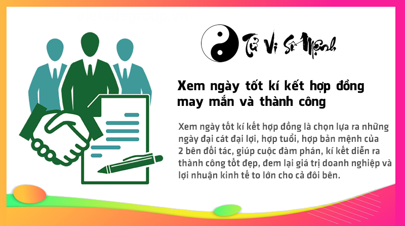 Xem ngày tốt kí kết hợp đồng may mắn và thành công
