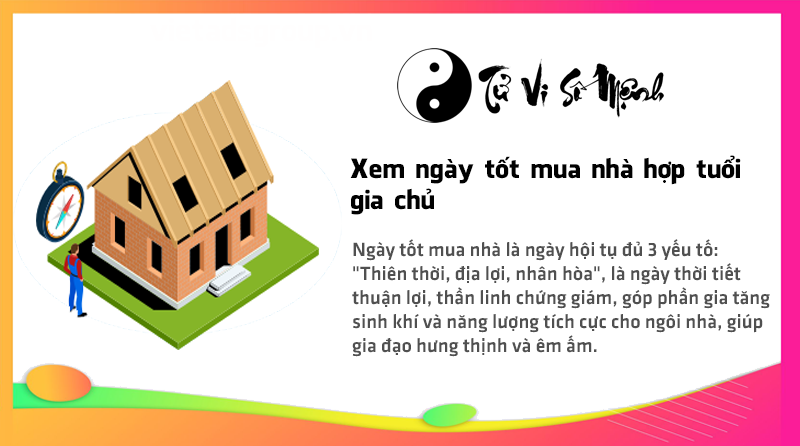 Xem ngày tốt mua nhà hợp tuổi gia chủ