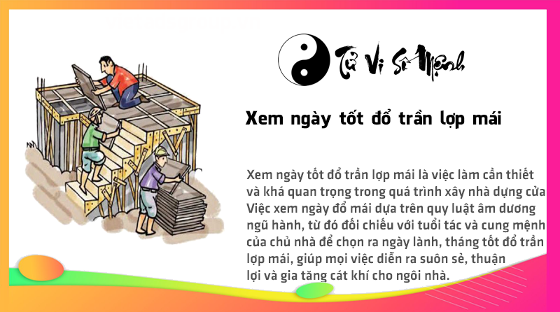 Xem ngày tốt đổ trần lợp mái