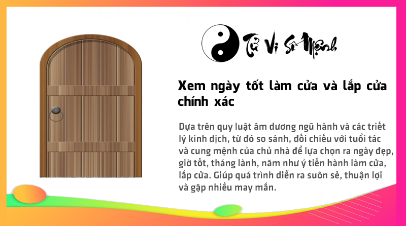 Xem ngày tốt làm cửa và lắp cửa chính xác