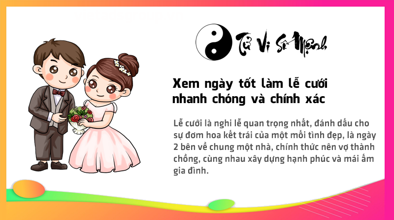 Xem ngày tốt làm lễ cưới nhanh chóng và chính xác