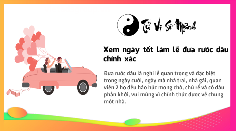 Xem ngày tốt làm lễ đưa rước dâu chính xác