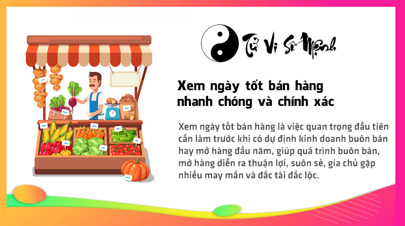 Xem ngày tốt bán hàng nhanh chóng và chính xác