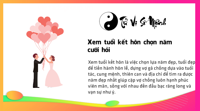 Xem tuổi kết hôn chọn năm cưới hỏi