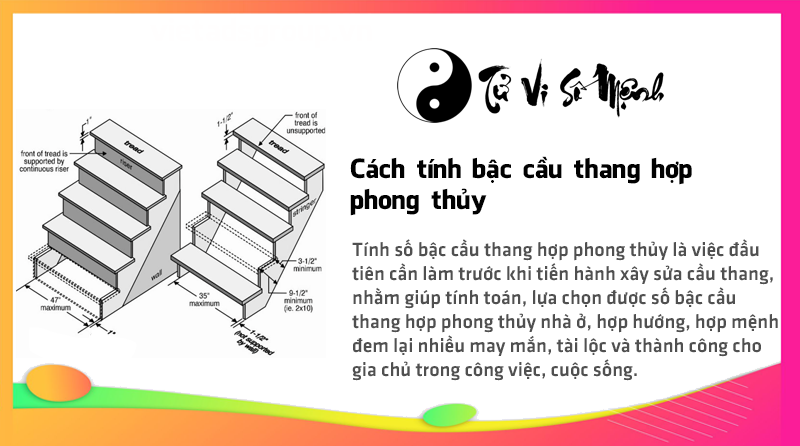 Cách tính bậc cầu thang hợp phong thủy