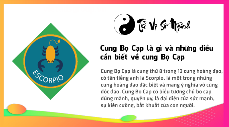 Cung Bọ Cạp là gì và những điều cần biết về cung Bọ Cạp
