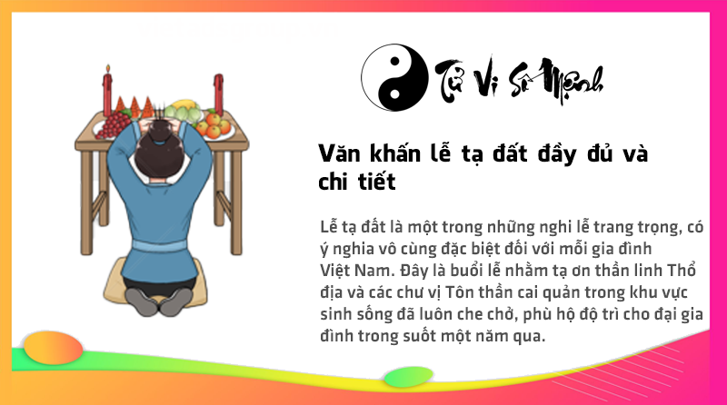 Văn khấn lễ tạ đất đầy đủ và chi tiết