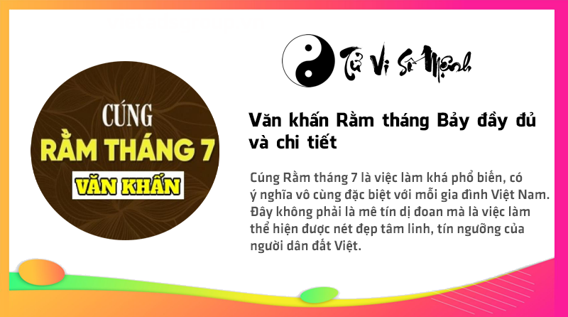 Văn khấn Rằm tháng Bảy đầy đủ và chi tiết