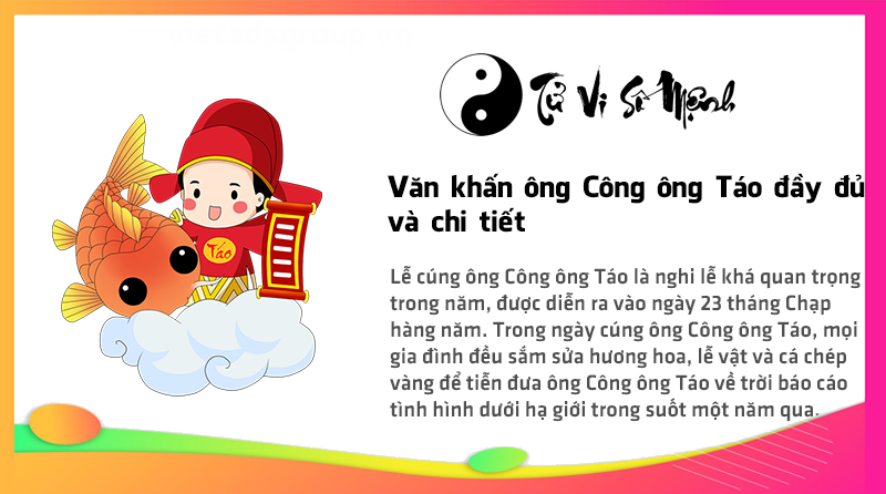 Văn khấn ông Công ông Táo đầy đủ và chi tiết