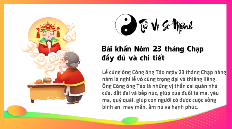 Bài khấn Nôm 23 tháng Chạp đầy đủ và chi tiết