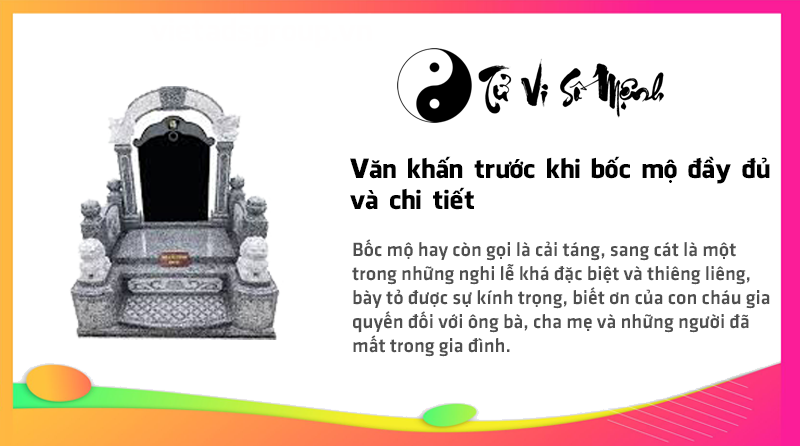 Văn khấn trước khi bốc mộ đầy đủ và chi tiết