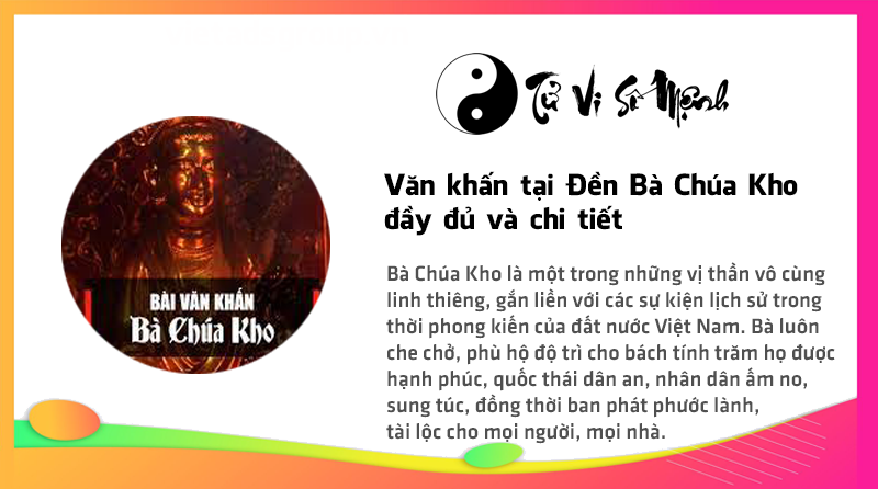 Văn khấn tại Đền Bà Chúa Kho đầy đủ và chi tiết