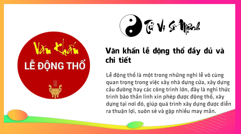 Văn khấn lễ động thổ đầy đủ và chi tiết