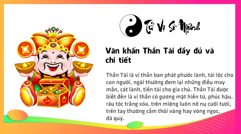 Văn khấn Thần Tài đầy đủ và chi tiết