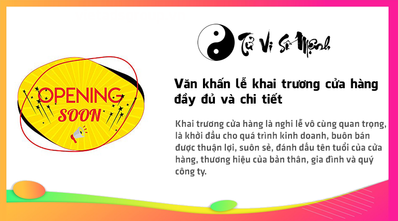 Văn khấn lễ khai trương cửa hàng đầy đủ và chi tiết