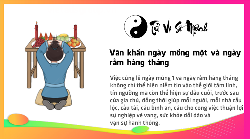 Văn khấn ngày mồng một và ngày rằm hàng tháng