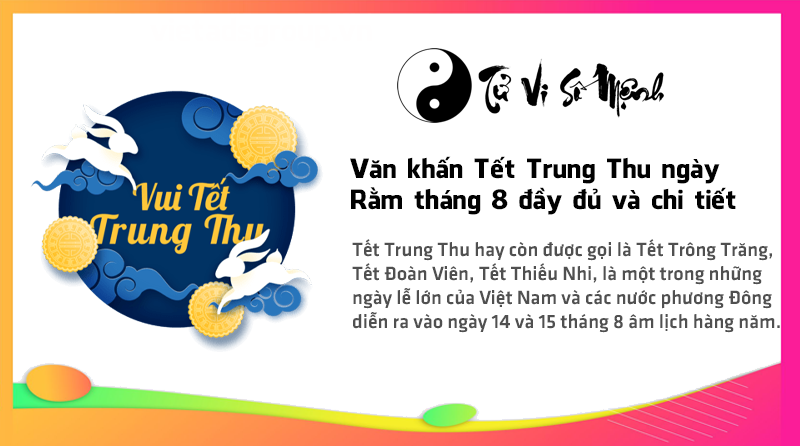 Văn khấn Tết Trung Thu ngày Rằm tháng 8 đầy đủ và chi tiết