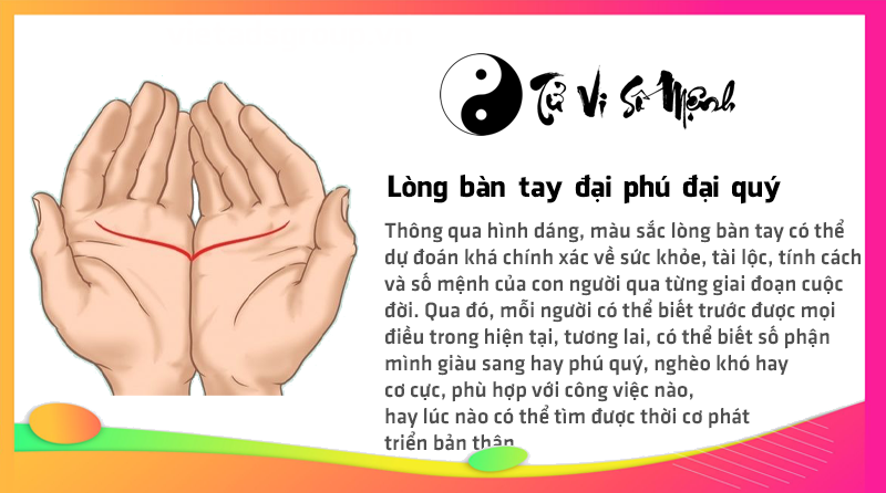 Lòng bàn tay đại phú đại quý