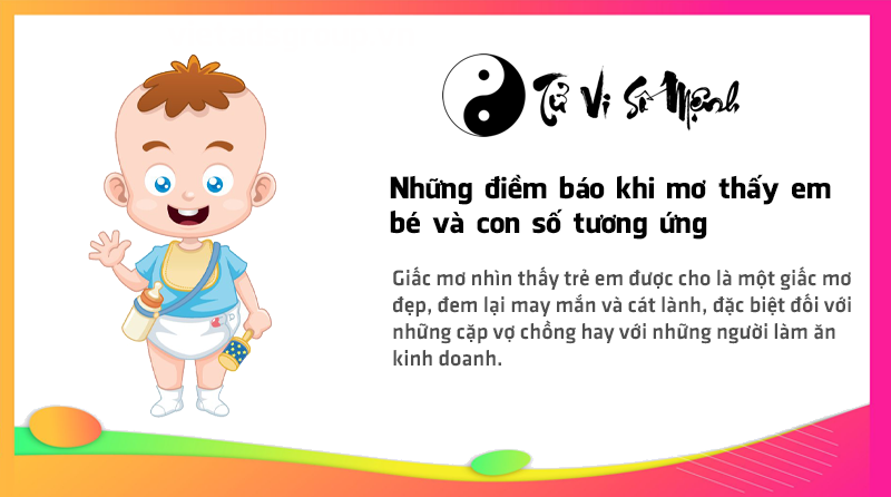 Những điềm báo khi mơ thấy em bé và con số tương ứng