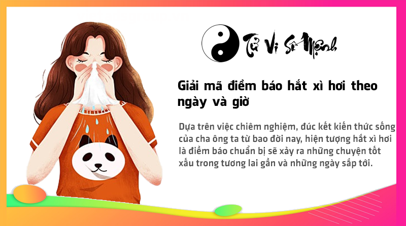 Giải mã điềm báo hắt xì hơi theo ngày và giờ