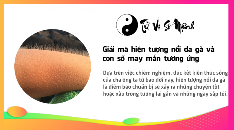 Giải mã hiện tượng nổi da gà và con số may mắn tương ứng