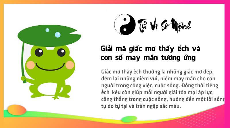 Giải mã giấc mơ thấy ếch và con số may mắn tương ứng