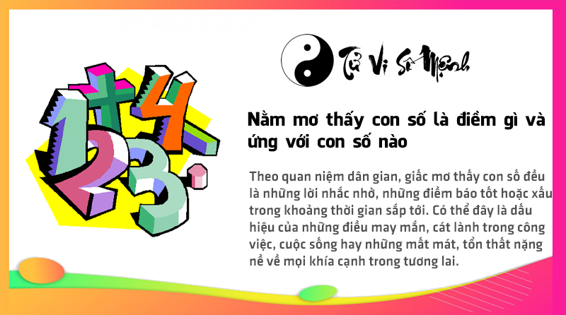 Nằm mơ thấy con số là điềm gì và ứng với con số nào