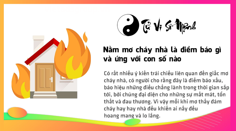 Nằm mơ cháy nhà là điềm báo gì và ứng với con số nào