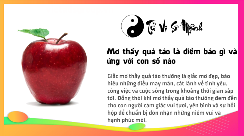 Mơ thấy quả táo là điềm báo gì và ứng với con số nào