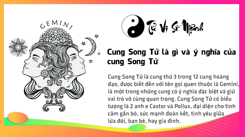 Cung Song Tử là gì và ý nghĩa của cung Song Tử