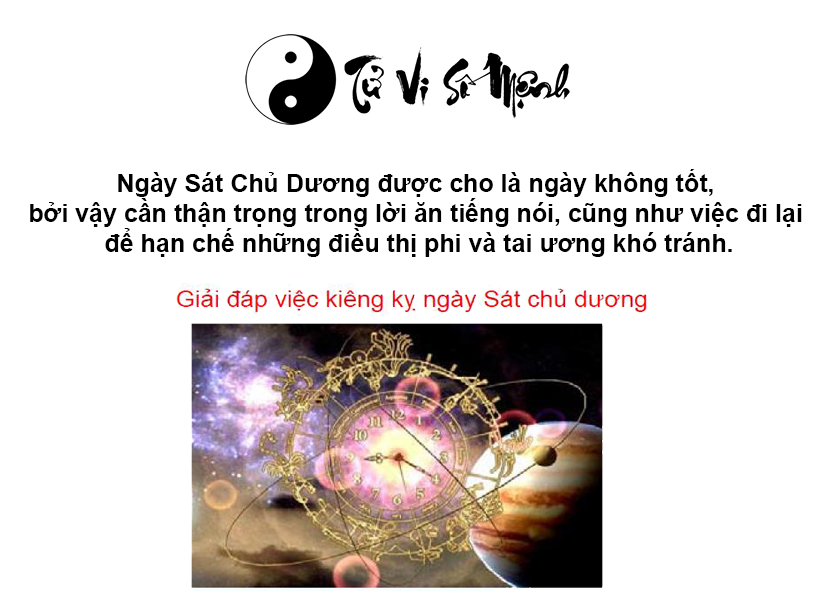 Ngày Sát Chủ Dương là gì và ý nghĩa ngày Sát Chủ Dương