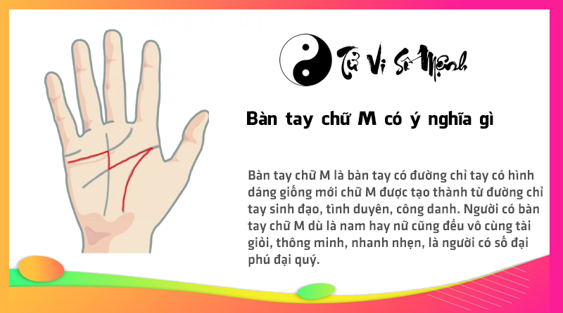 Bàn tay chữ M có ý nghĩa gì