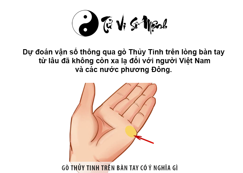 Tướng bàn tay giàu có qua gò Thuỷ tinh