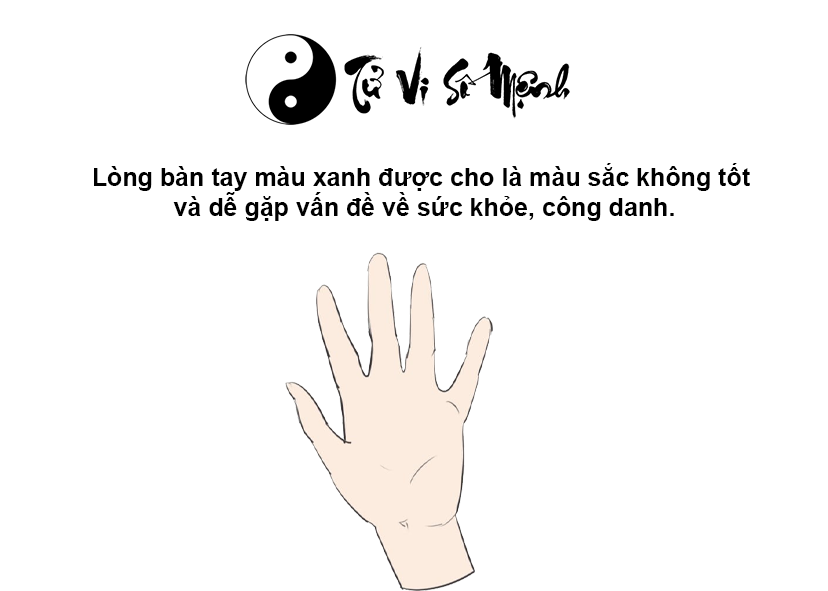 Màu sắc của lòng bàn tay dự đoán sức khỏe và vận mệnh