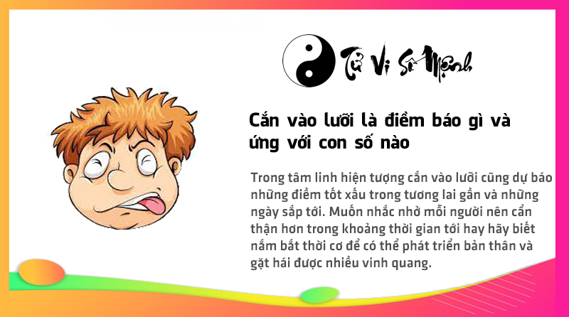 Cắn vào lưỡi là điềm báo gì và ứng với con số nào