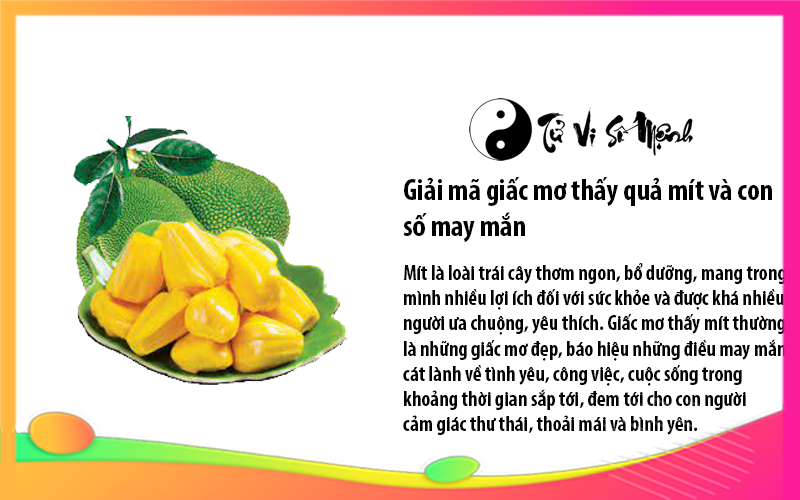 Giải mã giấc mơ thấy quả mít và con số may mắn