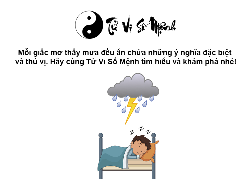Giải m&atilde; giấc mơ thấy mưa v&agrave; con số may mắn