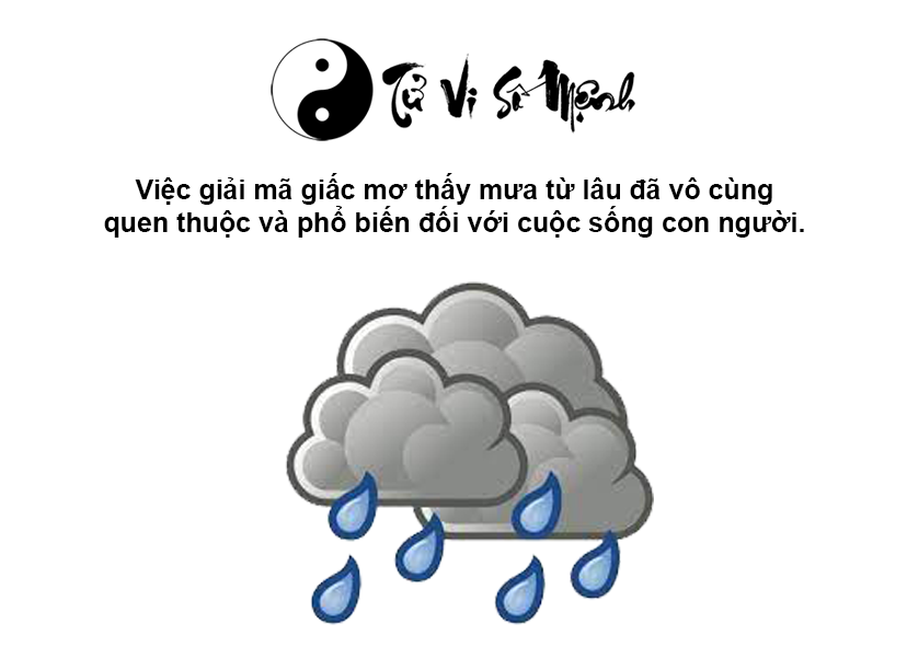 Giải m&atilde; giấc mơ thấy mưa v&agrave; con số may mắn