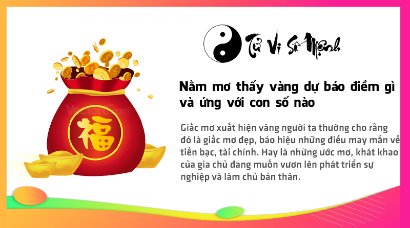 Nằm mơ thấy vàng dự báo điềm gì và ứng với con số nào