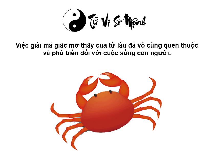 Nằm mơ thấy cua báo hiệu điềm gì và con số may mắn