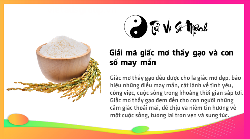 Giải mã giấc mơ thấy gạo và con số may mắn