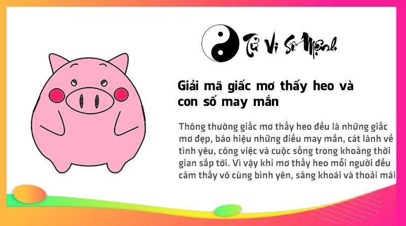 Giải mã giấc mơ thấy heo và con số may mắn