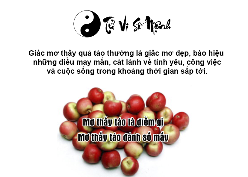 Mơ thấy quả táo là điềm báo gì và ứng với con số nào