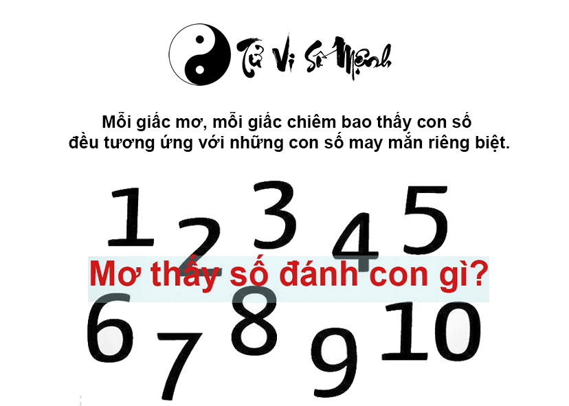 Nằm mơ thấy con số là điềm gì và ứng với con số nào